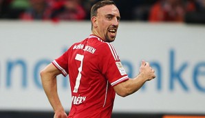 Mit dem FC Bayern München ist Franck Ribery seit 37 Spielen in der Bundesliga ungeschlagen