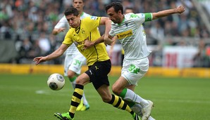 Martin Stranzl (r.) wird wohl um ein weiteres Jahr bei Borussia Mönchengladbach verlängern