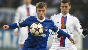 Max Meyer konnte mit Schalke 04 gegen Basel den Einzug ins Champions-League-Achtelfinale feiern