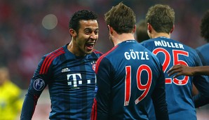 Thiago (l.) wurde mit den Bayern bereits UEFA-Super-Cup-Sieger und FIFA-Klub-Weltmeister