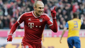 Arjen Robben hat in der aktuellen Bundesliga-Spielzeit bisher sechs Saisontore erzielt