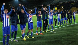 Die Hertha rangiert momentan auf einem Europapokal-Platz