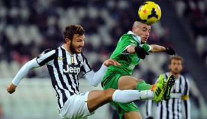 Marco Motta (l.) kommt bei Juventus Turin derzeit nicht wirklich zum Zug