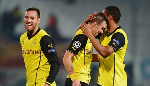 Besonders viel zu Lachen gab es für Julian Schieber (l.) bei Borussia Dortmund bisher nicht
