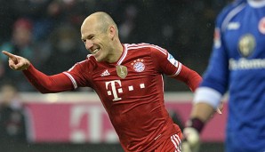 Hat Spaß beim FC Bayern: Arjen Robben will auch über 2015 hinaus in München bleiben