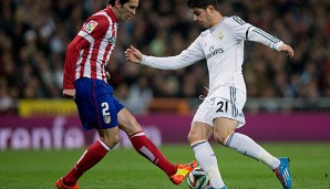 Alvaro Morata (l.) erzielte für Real Madrid in 13 Liga-Einsätzen drei Tore