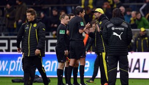 Jürgen Klopp hatte nach dem Spiel gegen Borussia Mönchengladbach noch Gesprächsbedarf