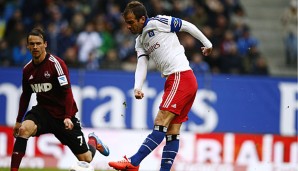 Rafael van der Vaart gelang am Freitag mit dem HSV ein 2:1-Befreiungsschlag gegen Leverkusen