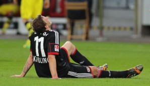 Stefan Kießling zog sich in der Partie gegen Borussia Dortmund eine Verletzung zu
