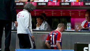 Bastian Schweinsteiger verletzte sich im Spiel gegen den VfB Stuttgart