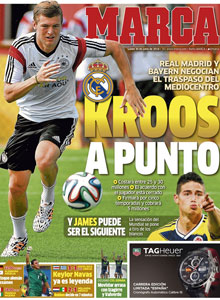 Marcas Titelseite: "Kroos fast durch"