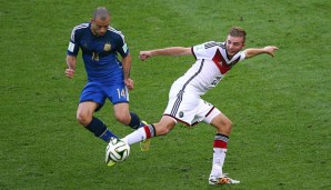 Christoph Kramer (r.) spielte im WM-Finale gegen Argentinien von Beginn an