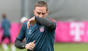Franck Ribery kehrte am Dienstag nach überstandener Verletzung wieder zurück ins Training