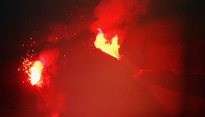 Im Spiel gegen Köln zündeten einige Fans Pyrotechnik