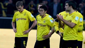 Die Dortmunder Spieler sind nach Spielen häufig niedergeschlagen