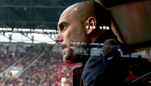 Bayern-Trainer Pep Guardiola ist mit seiner Mannschaft zufrieden