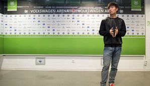 Xizhe Zhang wurde am Dienstag vom VfL Wolfsburg präsentiert