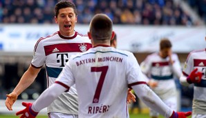 Robert Lewandowski ebnete den Münchner den Sieg gegen den SC Paderborn