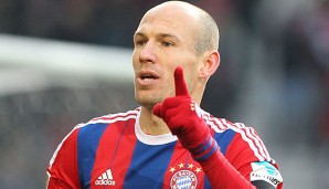 Arjen Robben fehlt nur noch ein Treffer gegen Paderborn um die 17 vollzumachen