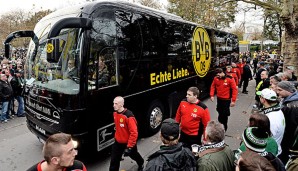Der Mannschaftsbus der Dortmunder wurde in München mutwillig beschädigt