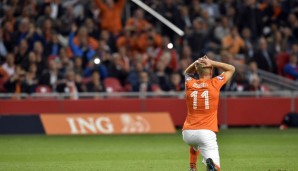 Arjen Robben musste mit den Niederlanden gegen Island ausgewechselt werden