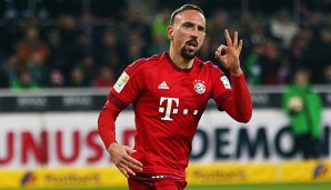 Franck Ribery meldete sich in Gladbach erfolgreich zurück