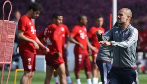 Pep Guardiola geht in seine letzte Rückrunde als Trainer des FC Bayern