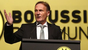 Hans-Joachim Watzke feierte mit Dortmund 2011 und 2012 die Meisterschaft