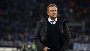 Andre Breitenreiter ist am Sonntag mit Schalke bei Eintracht Frankfurt gefordert
