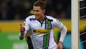 Thorgan Hazard (l.) kommt diese Saison auf 34 Pflichtspieleinsätze für die Borussia