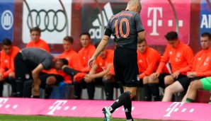 Arjen Robben zog sich in Lippstadt eine Muskelverletzung zu