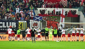 Die RBL-Fans feiern die erste sächsische Bundesliga-Tabellenführung überhaupt