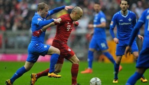Arjen Robben wird auch dieses Mal ein Unruheherd für die Darmstadt-Defensive werden