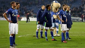 Schalke 04 schaute bedröppelt drein nach der Frankfurt-Niederlage