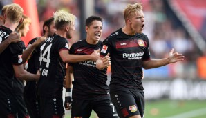 Platz 1: Joel Pohjanpalo (Bayer Leverkusen) - 30,83 Minuten pro Tor (6 Tore)