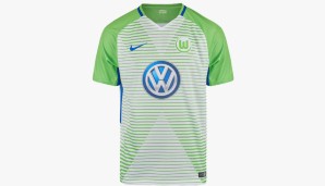 Auch der VfL Wolfsburg versucht, die Gegner mit wilden Mustern durcheinander zu bringen. Auf der Brust ist ein wildes, grünes X zu sehen