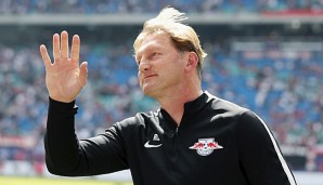 Ralph Hasenhüttl ist zufrieden mit dem Kader von RB Leipzig