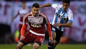 Um den Transfer von Lucas Alario (l.) gibt es einen Konflikt mit River Plate Buenos Aires