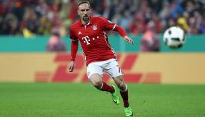 Platz 8: Franck Ribery (FC Bayern München) - Bundesliga-Spiele: 230, Siege: 170, Siegquote: 73,9%