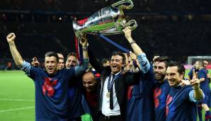 Seinen größten Erfolg feierte Enrique im Jahr 2015, als er mit dem FC Barcelona das Triple gewann. Das zweite der Vereinsgeschichte - nach 2009 unter Pep Guardiola
