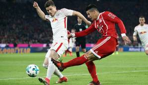James Rodriguez (FC Bayern München): Forderte auf der linken Halbposition viele Bälle und hatte zur Halbzeit die meisten Ballaktionen (49). Hatte mehrere gute Abschlussmöglichkeiten, erzielte das 1:0 und bereitete u.a. auch Lewandowskis Kopfballchance vor
