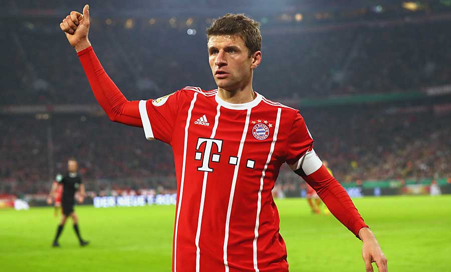 Platz 12: Thomas Müller (FC Bayern): 26