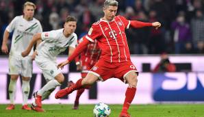 Platz 1: Robert Lewandowski (FC Bayern München) - 71 Torschüsse