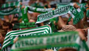 Platz 9: Werder Bremen - 15 Spiele, durchschnittlich 0,45 Millionen Zuschauer