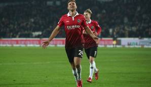 Rang 3: Hannover 96 - Niclas Füllkrug (12 Tore) erzielte 31,6 Prozent der 96-Treffer.