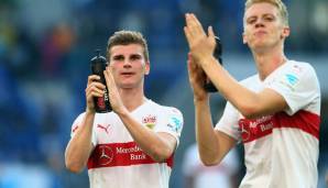 Platz 2 - Timo Werner für den VfB Stuttgart: 18 Jahre und 351 Tage