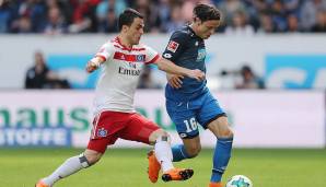 Nico Schulz (TSG Hoffenheim): Gegen den HSV offensiv und defensiv sehr zweikampfstark. 41 Prozent der Hoffenheimer Angriffe in Durchgang eins liefen über seine Seite.