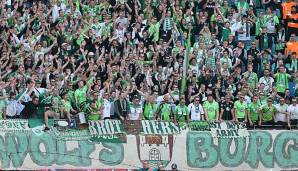 Die Fans des VfL Wolfsburg haben gegen die Leistungen des eigenen Teams protestiert
