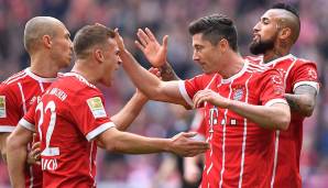 Der FC Bayern steht einen Spieltag vor Schluss 24 Punkte vor dem Zweitplatzierten Schalke 04 und reiht sich damit in die Liste der größten Abstände zwischen Meister und Vize ein. SPOX präsentiert die Rekordhalter.