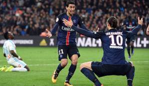 Paris Saint-Germain, 2015/16 (96 Punkte) - 31 Punkte Vorsprung auf Olympique Lyon
